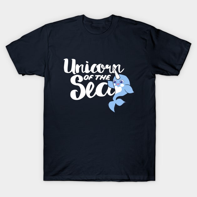 Unicorn of the Sea narwhal humor T-Shirt by bubbsnugg